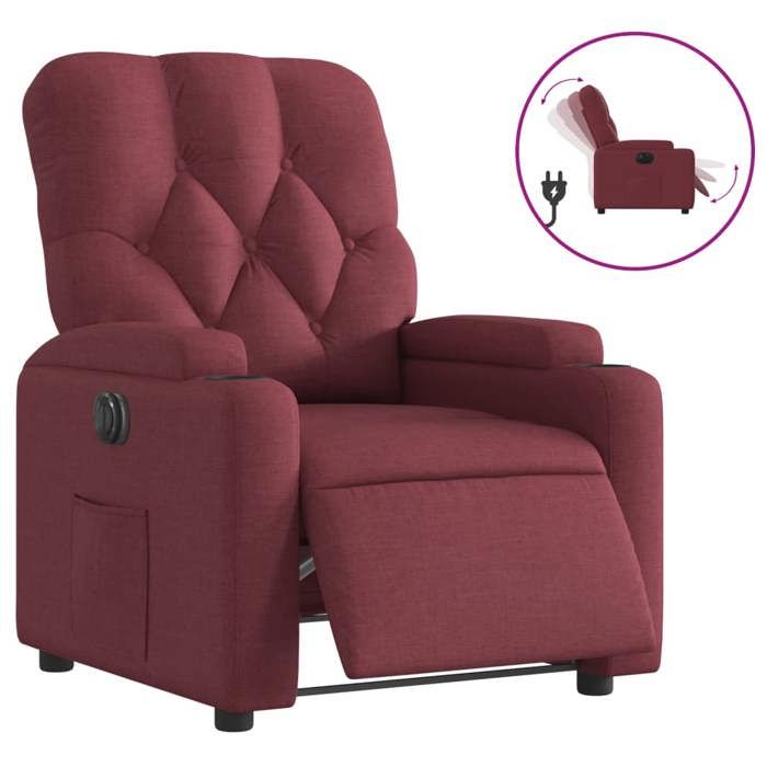 VidaXL Electric Recliner, Relaxation Chair with Adjustable Backrest and Footrest, Living Room Seat, Modern, 3204689