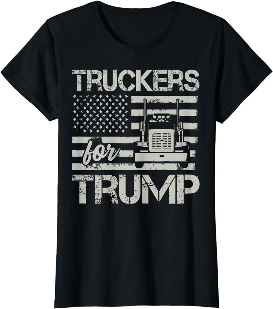Truckers For Trump 2020 Election Political Vintage Ladies' Crewneck T-Shirt Unisex T-Shirt