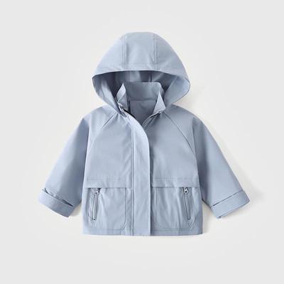 Veste coupe-vent imperméable à capuche pour enfants pour une tenue décontractée en extérieur