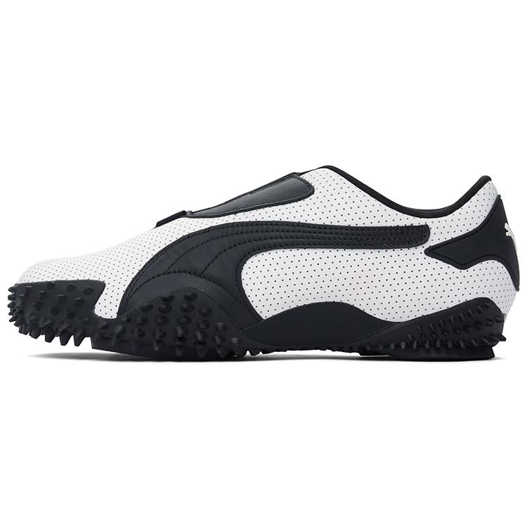 PUMA Mostro Perforated Leather  White Black  Men s 397331-01 EU 38