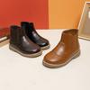 Children's Ankle Boots  Retro Boys Girls  Short Boots School Performance Formal Kids Causal Leather Boots Non-slip