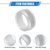 2 Pcs AC Climate Control Knob Ring Compatible for Toyota Camry 2021-2023, Durable Aluminum Alloy Silver Tone Interior Air Conditioning Knob Ring