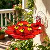 Window Hummingbird Feeder With Suction Cup Flower Multi-Port Feeding Outdoor Bird Ne&ctar Bowl For Garden Patio Backyard Tree