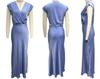 2024 Spring/Summer European & American Women's V-neck Satin Fishtail Evening Gown