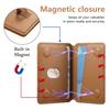 Adjustable Viewing Angle Phone Stand Card Storage Foldable Design Magnetic Backing PU Leather Construction