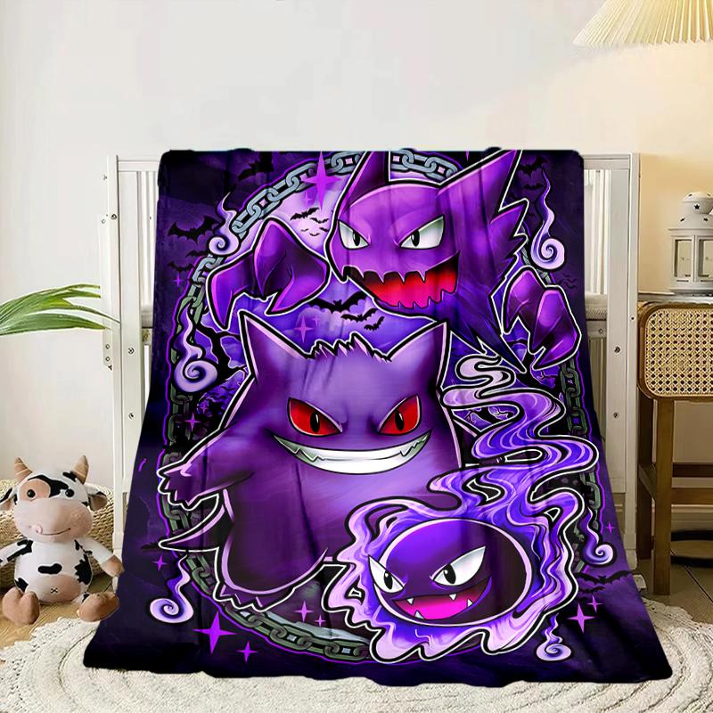 Stained Glass Pika Fantasy Blanket Flannel Blanket for bed, sofa, Camping, Hiking, Picnic Essentials, gift for family Fan gifts