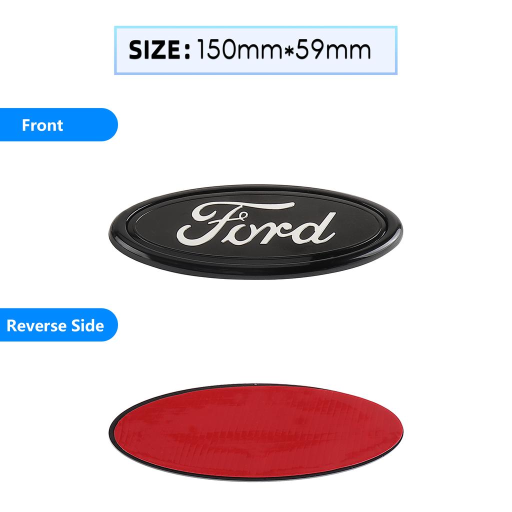 Car Rear Trunk Front Grill Sticker For Ford Grille Emblem Logo Hood Badge Focus Kuga MK7 MAX Fiesta Ranger Mondeo Mustang Escape