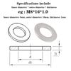 5-100pcs 304 Stainless Steel Flat Washer Metal Flat Washer M1.6 M2.5 M3 M4 M5 M6 M8 M10 M12 M14  M18 M20