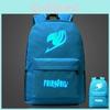 Fairy Tail Backpack Canvas School Bag With Zipper For Students Travel