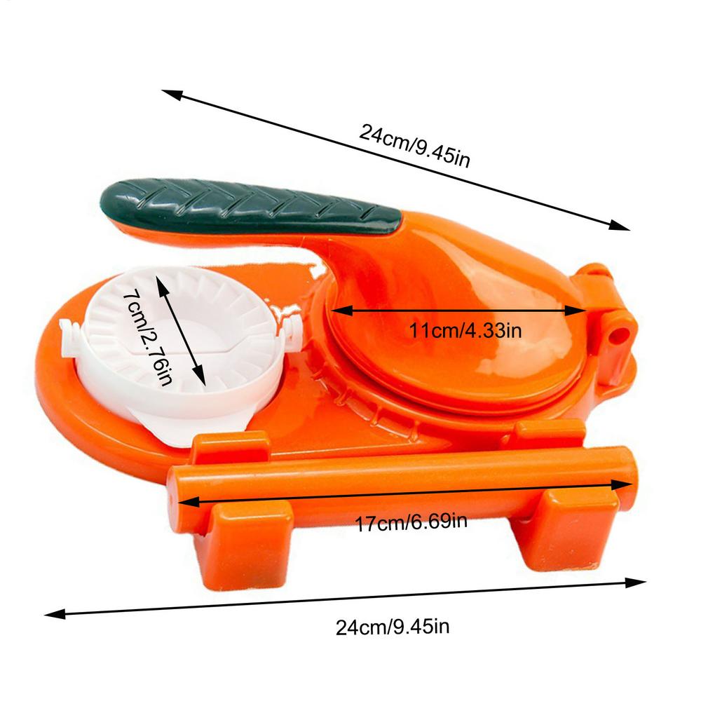 

Manual Dumpling Dough Presser & Wrapper Set Dumpling Skin Presser Dumpling Maker Machine for Making Dumplings Kitchen Tool помаранчевий