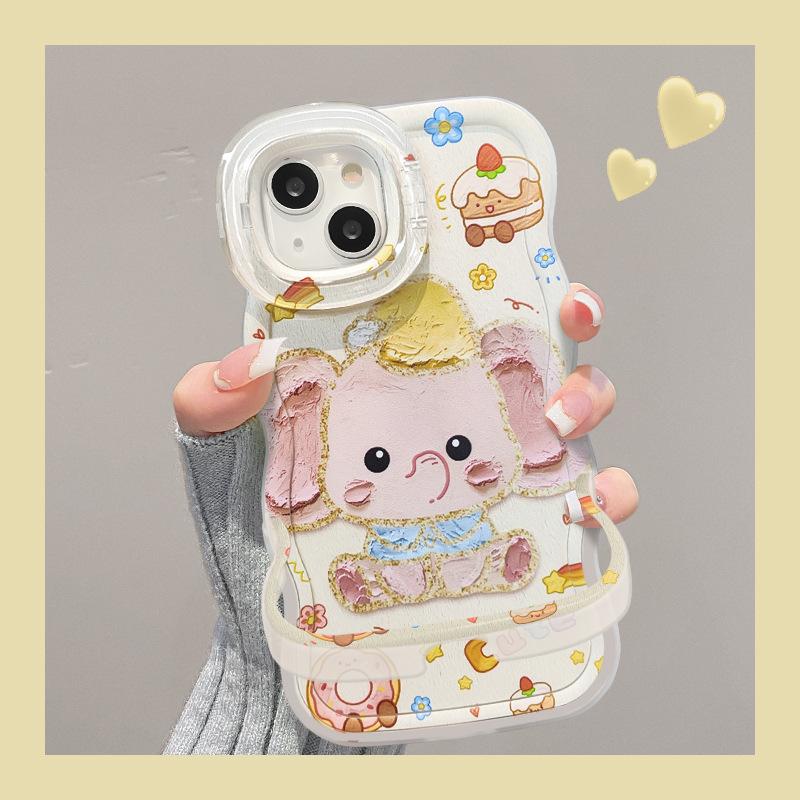 

Граффити Масляная Живопись Слон Подходит для Чехла для Мобильного Телефона Apple 16 Huawei Mate60pro Двойной Кронштейн 15 Силикон Xiaomi 14 HUAWEI nova 12 Pro/NOVA12 ULTRA