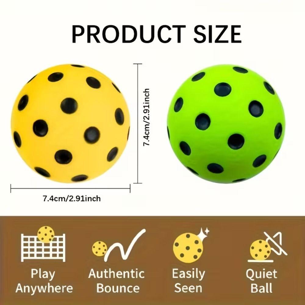 PU Foam Pickleball Training Balls High Bounce Quiet Pickleball Balls  for Pickleball Training