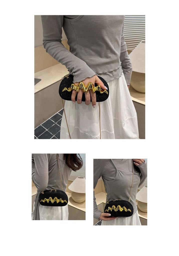2026 Women's Personalized Wave Pattern Evening Crossbody Bag
