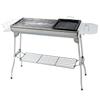 Stainless Steel Barbecue Grill Large Outdoor Household Easy Folding Portable Barbecue Meat Rack
