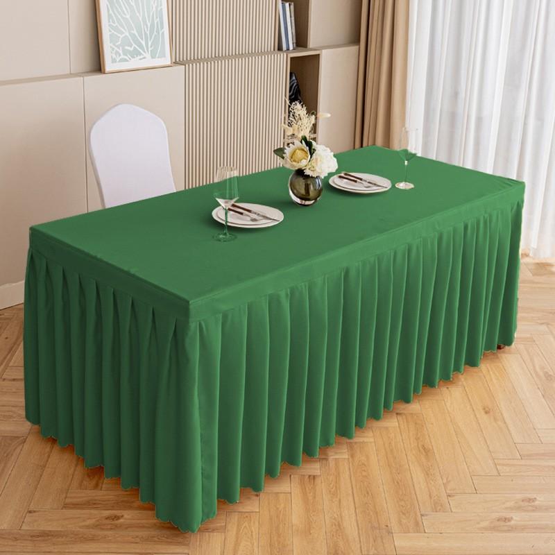 Modern Minimalist Table Skirt Hotel Conference Banquet Rectangular Dining Tables 120-240cm Length