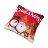 Christmas New Year Pillowcase Printing Polyester Cushion Cover Gift Santa Pillow Case Cover Home Zipper 18''