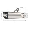 For YAMAHA MT07 FZ07 Xsr700 2014-2024 Motorcycle Exhaust Full System Escape Modified Header Front Link Pipe Three-layer Muffler