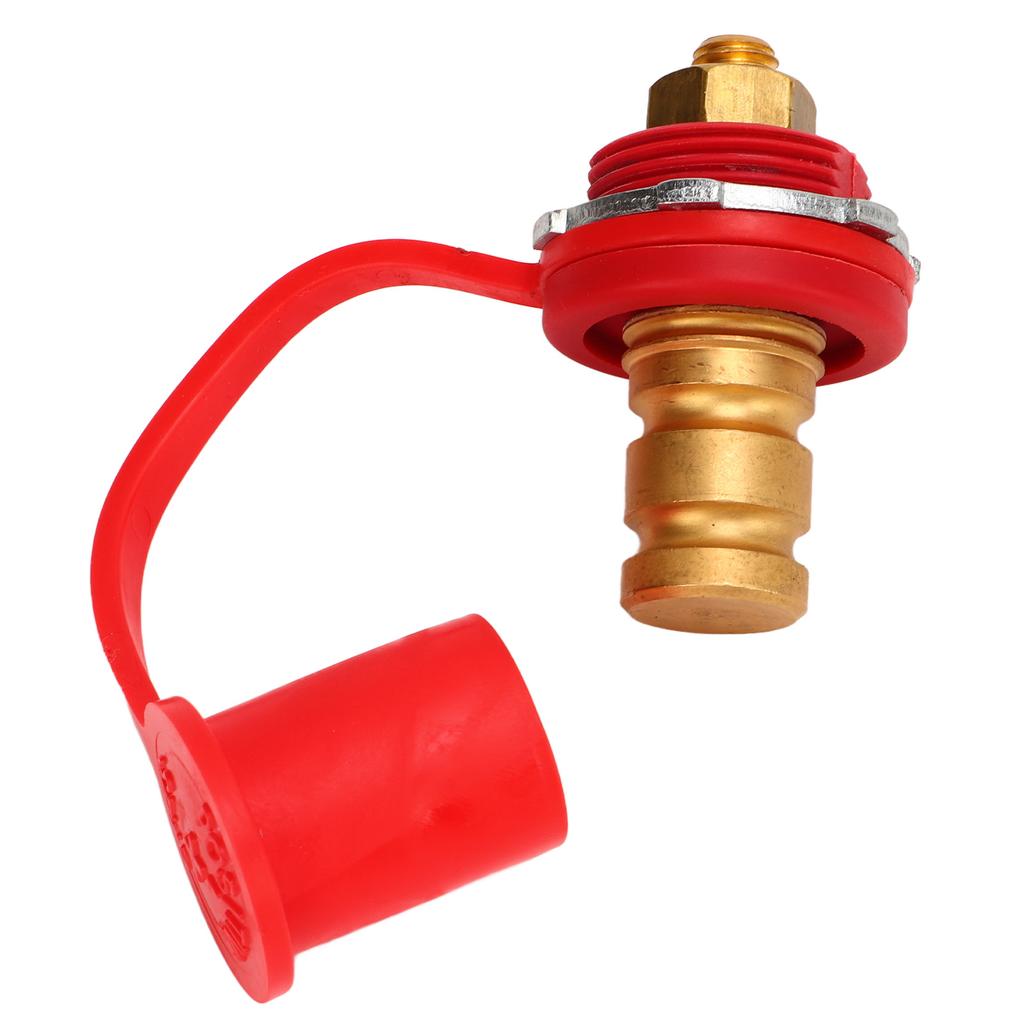 Battery Terminal Color Coded 250A 3 8in Battery Terminal Stud Connector with Cap for Cars RVs Boats Red (Positive)