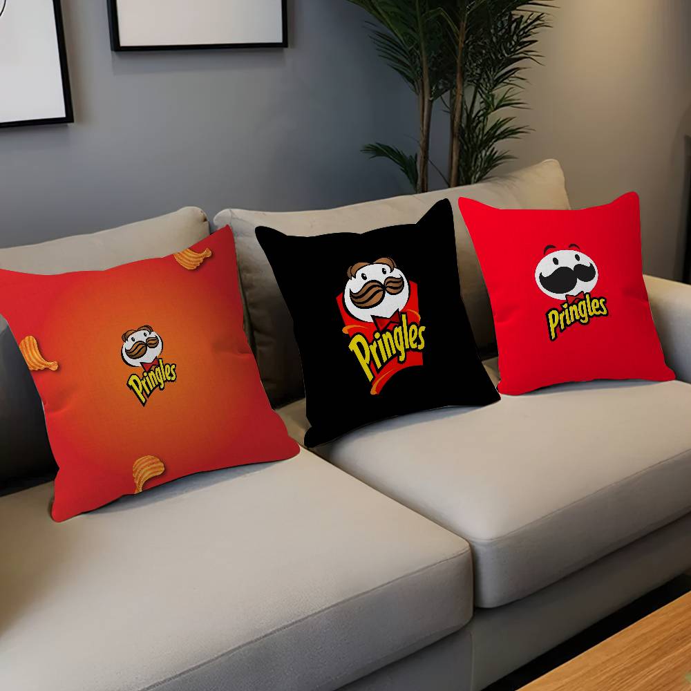 Fashion P-Pringles L-LLC Lucky Dragon Pillow Cover Sofa Cushion Cover Home Room Decoration Children Gift