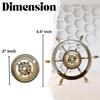 13.97 cm Engraved Working Wheel Compass, Anniversary Gifts For Men, Brass Compass, Birthday Gift For Dad, Groomsmen Gift For Him