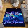 Custom 1Pc Virtual Pop Girl Group Flannel Personalized Rug Non Slip Floor Mat Soft Carpet for Living Bedroom Office Home Decor Gift