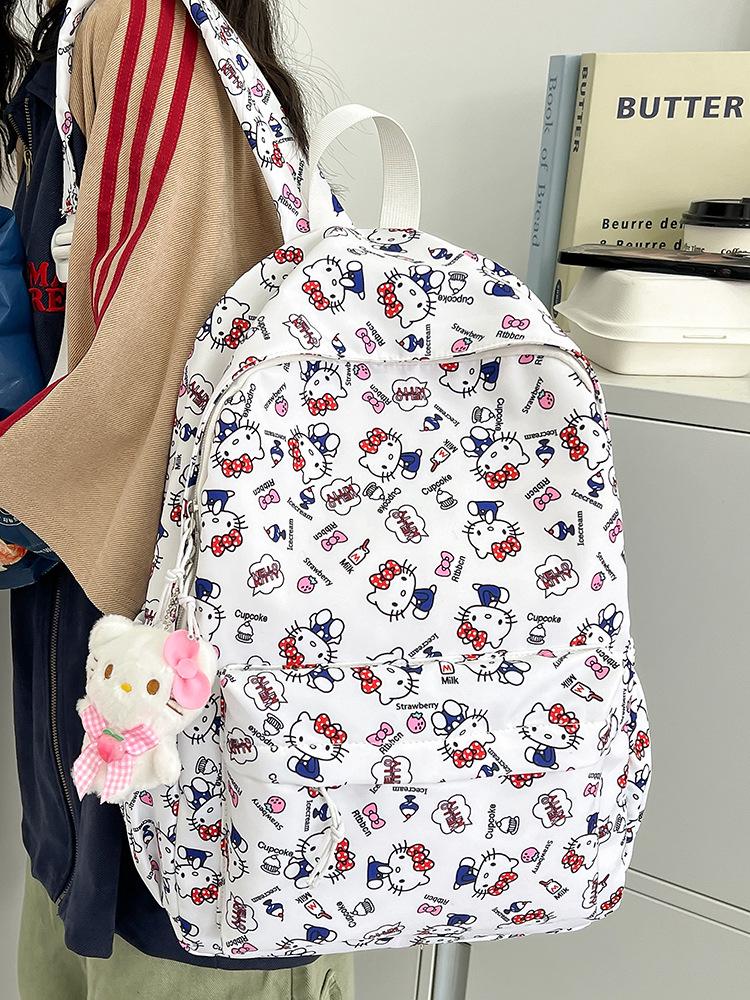 Lekki plecak Hello Kitty dla dziewcząt ze szkół podstawowych i średnich
