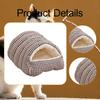 Cat House Dog Bed with Cushion Self Warming Nest Kennel Warm Soft Nest, for Puppy Small