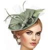 Elegante Sombrero de Rafia con Adorno Perfecto Para Carreras Bodas y Fiestas AXYD
