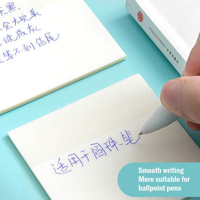50 Sheets Waterproof Pet Transparent Sticky Note Memo Pad Daily To Do List