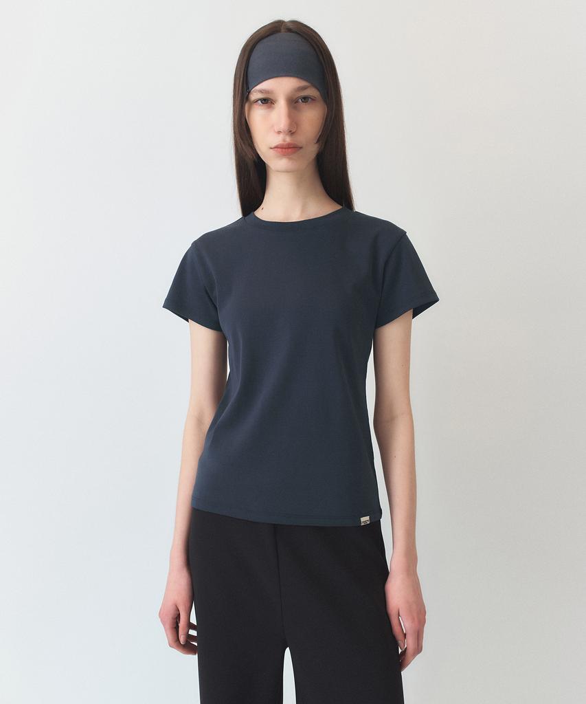 Simeteuligpeosenteu Basic Jersey T-Shirt / Navy