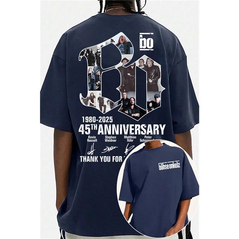Böhse Onkelz Konsert Frankfurt Band Rock Herr T-shirt S-4XL Män Kvinnor Oversized Unisex Bomull Hög Kvalitet Kvinna Man Kläder Bekväma T-shirts