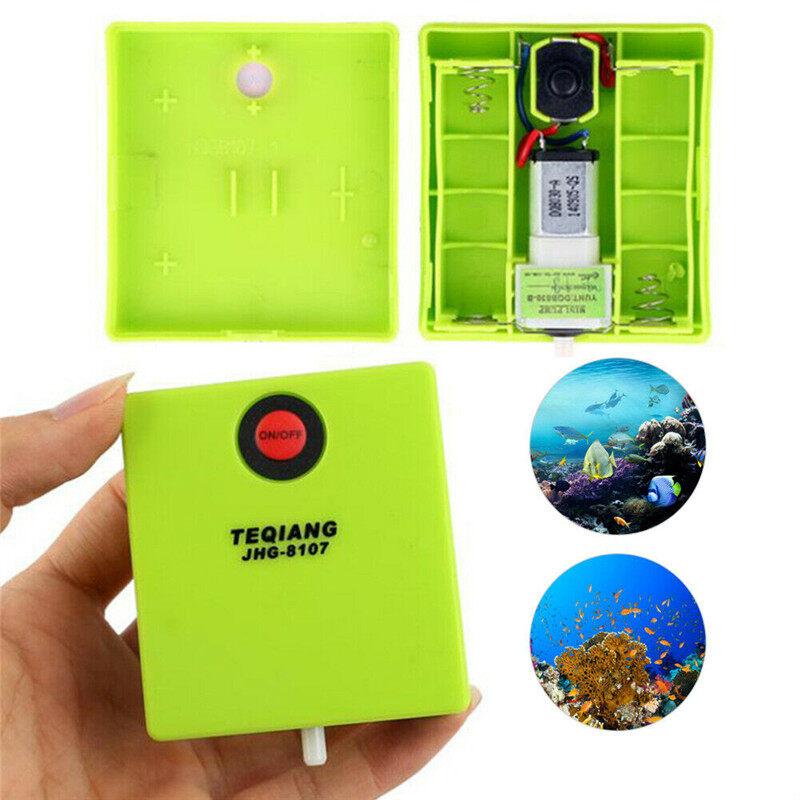Oxygen Aerator Aquarium Air Pump Fish Tank Air Stone Battery Operated With Tube