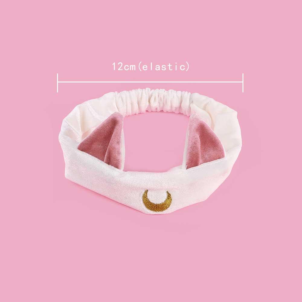 Elastic Your Face Mask Hairdo Makeup Hairband Washing Cat Ear Headband Headwrap