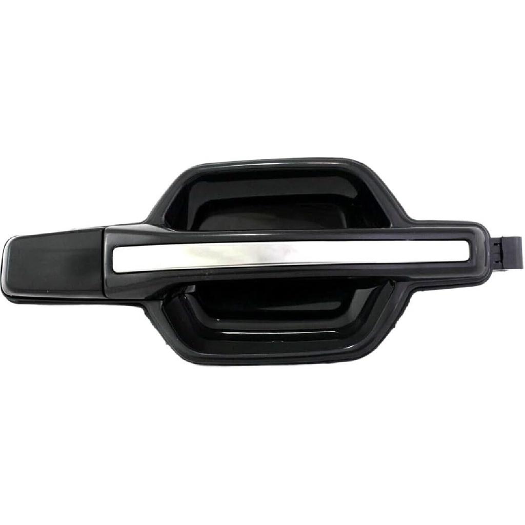 Exterior Door Handle Set Exterior Outside Door Handle/Fit for Mitsubishi Montero 2001-2006 Pajero 1999 5716A359XA MR970425 Chrome Black(Front Left