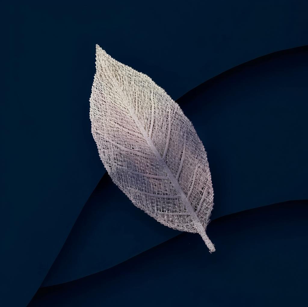 The Gradient Leaf Hairpin, with Its Girlish Embroidered Side Clip, Exudes A Unique and High-end Vibe