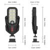 1PC Motion Sensor Solar Wall Lamp 3 Modes Outdoor Solar USB Rechargeable Light 60°/270° Adjustable Lamp for Patio Garden Garage