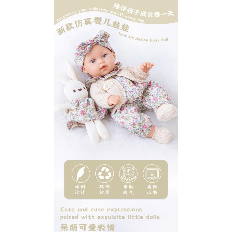 Cm Full Vinyl Simulation Reborn Baby Doll Washable Soothing Infant Comfort Toy