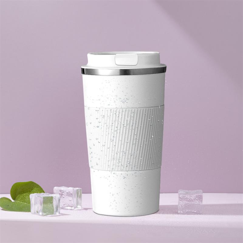 380ml/510ml Coffee Thermos Mug Leak-Proof Non-Slip Car Vacuum Flask Travel Thermal Cup Double-wall Stainless Steel Water Bottle