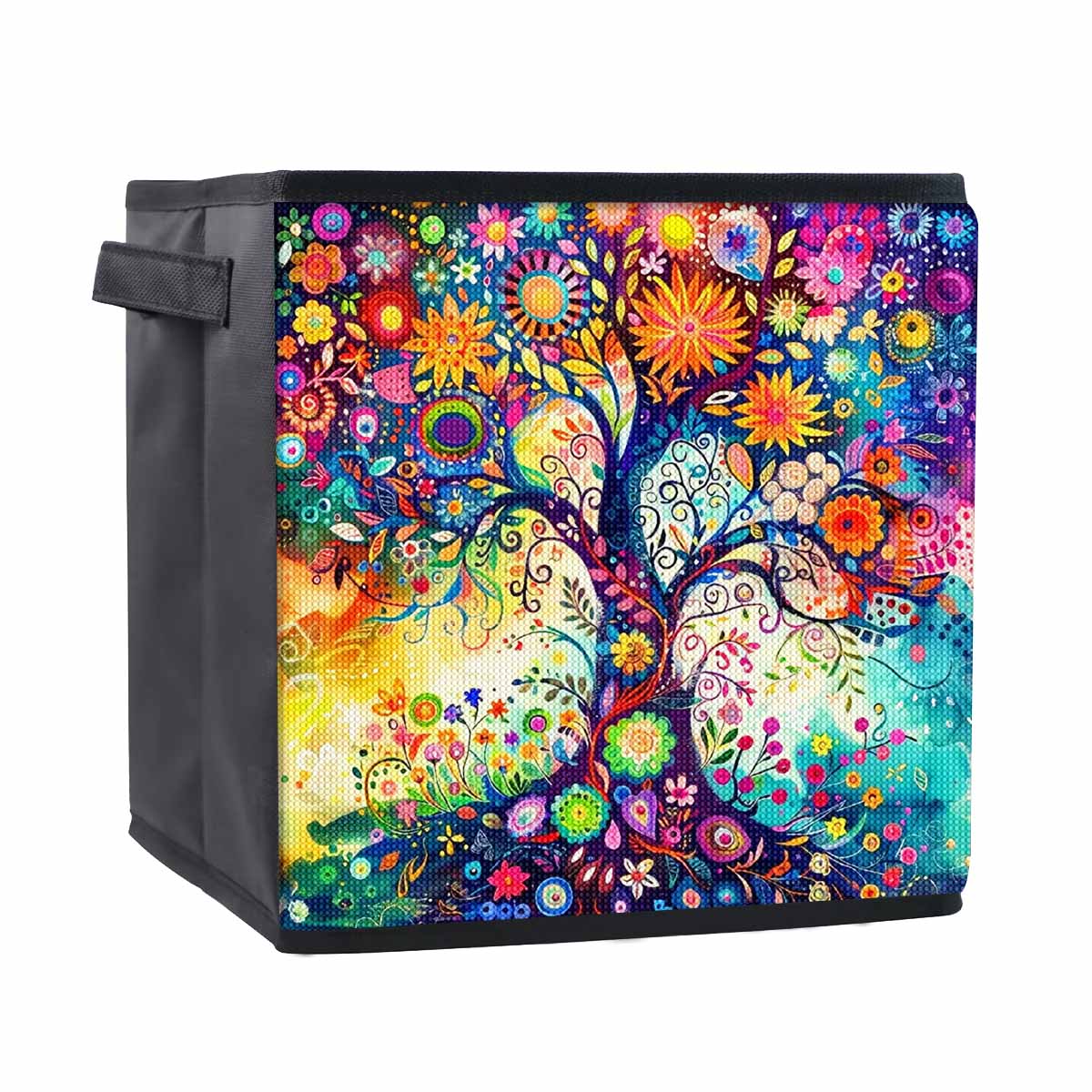 

All Kinds of Strange Trees 5D Diamond Painting Storage Basket Full Round Drill Mosaic Diamond Embroidery Cross Stitch Kits Home Decor Home Decor 25cmx25cm
