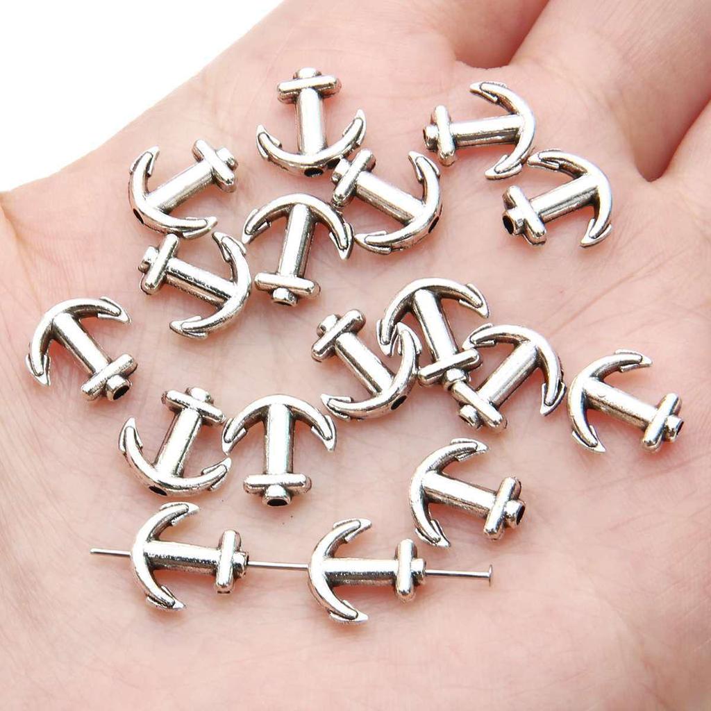Handmade Cross-Border Alloy Heart Pendant Spacer Beads for DIY Necklace & Bracelet Jewelry