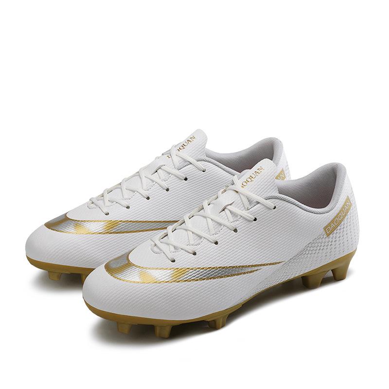Large size football shoes men's high-top teenage students game training shoes artificial grass long broken nail sports shoes