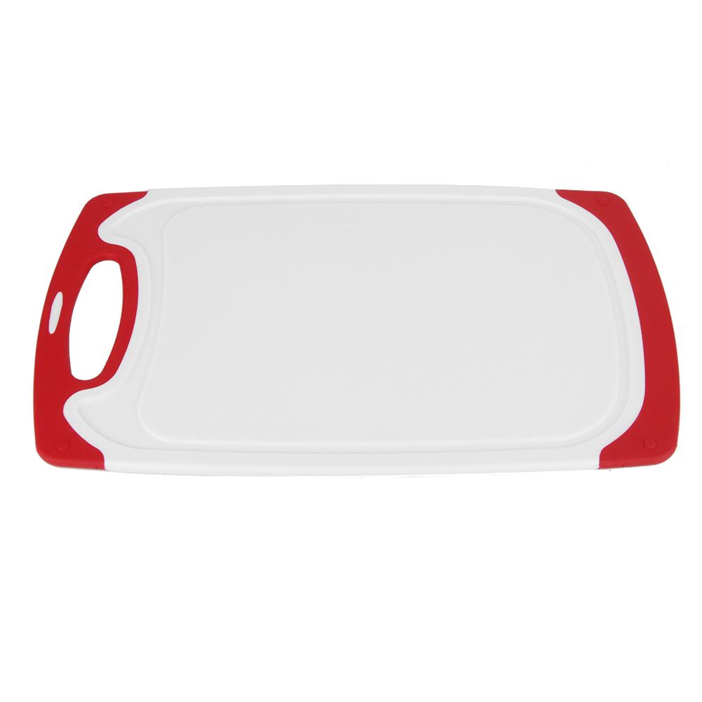 3 szt. Trwałe, antypoślizgowe deski do krojenia owoców i warzyw do użytku domowego kuchennego(Czerwony )