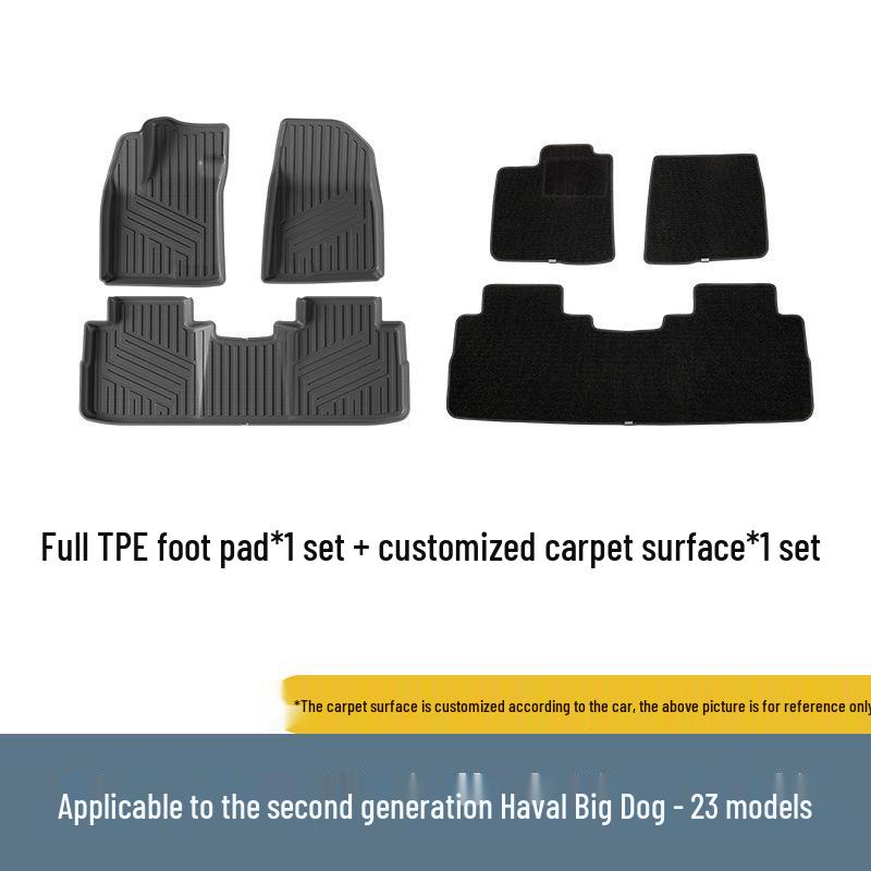 Eco-Friendly TPE Floor and Trunk Mats for 2023 Second-Generation Haval Big Dog