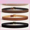 Pu Womens Fashion Leather Belt With Metallic Buckle For Casual And Wear Office