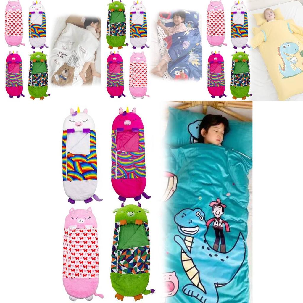 Gemütlicher Cartoon Tier Kinderschlafsack Entzückende Einhorn- und Hai-Designs
