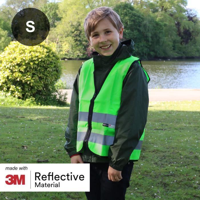 Salzmann 3M Gilet de Sécurité - Gilet réfléchissant de haute visibilité avec 4 poches - Fabriqué avec matériau réfléchissant 3M