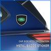 1 Stück 3D Metall Auto Türschutz Emblem Auto Karosserie Abzeichen Aufkleber Styling Für Land Rover Freelander 2 L2 L319 L462 LF Range Sport Evoque L322 Discovery 2 3
