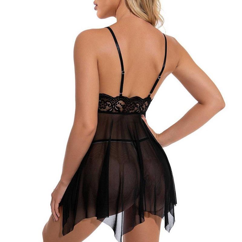 Women's Sexy Lingerie Sleepwear Ladies Babydoll Lace Underwear Night Dress