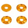 DRC Aluminum Spacer Type01 M6/Outer Diameter 18mm 4 Pieces Gold