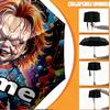 Custom Name Personalized Bride of Chucky Print Umbrella, Auto Open Close, 8‑Rib Sturdy Frame, Commute Camping Hiking Use, Birthday Gift
